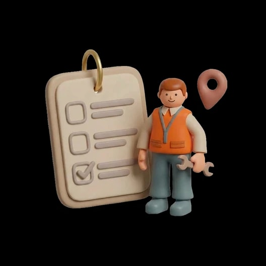Monitor contractors' work in real time. Generated by AI.