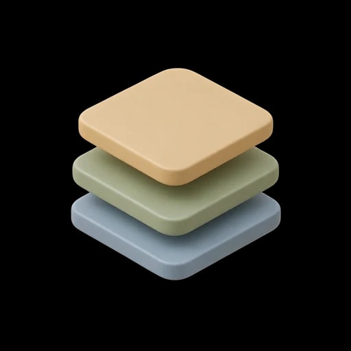 Three-dimensional illustration of plan levels stacked as layers. Generated by AI.